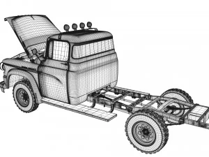 dodge power wagon 1959 3D Model