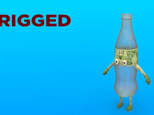 만화 캐릭터 3D 모델