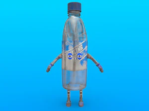 만화 캐릭터 3D 모델