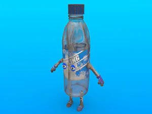 만화 캐릭터 3D 모델