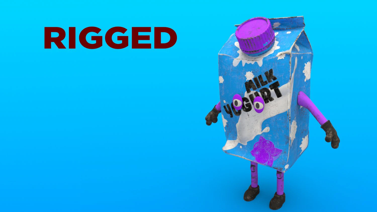 cartoon characters 3D Model .c4d .max .obj .3ds .fbx .stl .blend 