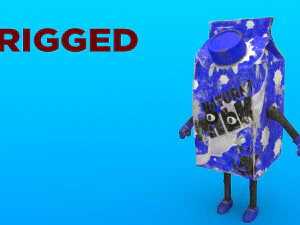 कार्टून पात्र 3D मॉडल