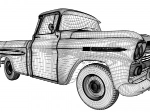 chevrolet apache 4x2 3D Модель