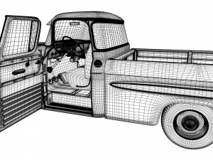 chevrolet apache 4x2 3D Модель