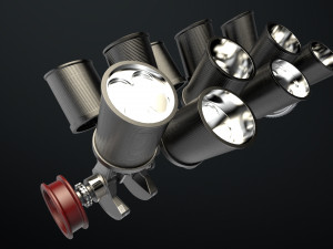 W12 Engine Working Animated 3Dモデル