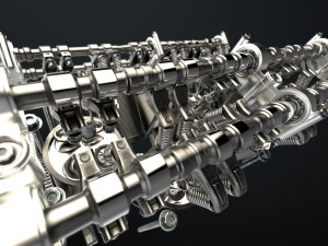 W12 Engine Working Animated 3Dモデル