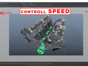 W12 Engine Working Animated 3Dモデル