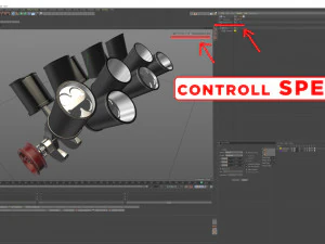 W 12 Engine Working Animated 3D Model