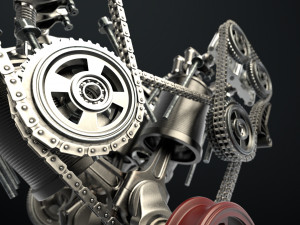 W8 Engine Working Animated 3D मॉडल