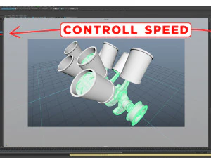 W8 Engine Working Animated 3D Model