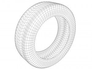 Tire wheel 3D-Modell