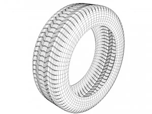 Tire Wheel 3D Model