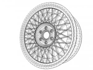 Tire Wheel 3D Model