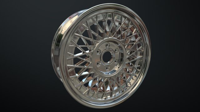 Car Rim 3D Model .c4d .max .obj .3ds .fbx .stl .blend 