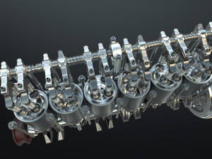 INLINE6 Engine Working Animated 3D मॉडल