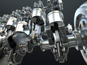 INLINE6 Engine Working Animated 3D मॉडल