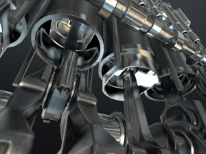 INLINE6 Engine Working Animated 3D मॉडल