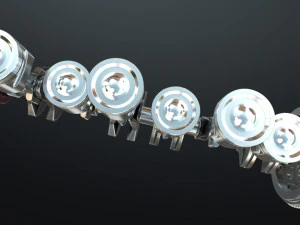 INLINE6 Engine Working Animated 3D Model