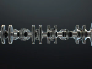 INLINE6 Engine Working Animated 3D Model