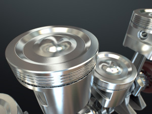 INLINE6 Engine Working Animated 3Dモデル