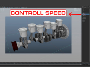 INLINE6 Engine Working Animated 3Dモデル