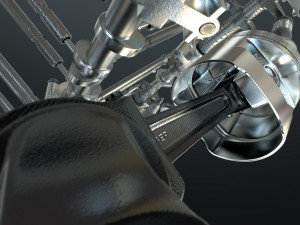 X12 Engine Working Animated 3D Модель