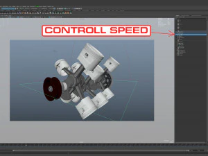 X12 Engine Working Animated 3D Model