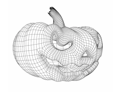 ab&oacute;bora dia das bruxas Modelo 3D