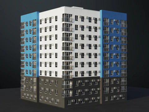Multi-storey building 3D Model