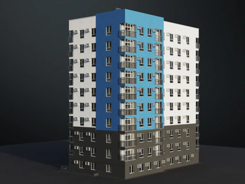 Multi-storey building 3D Model