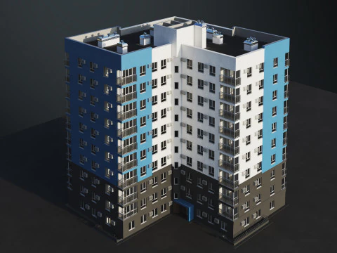 Multi-storey building 3D Model