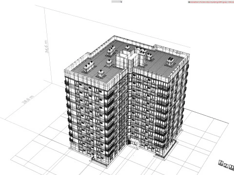 Multi-storey building 3D Model