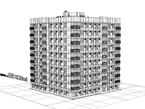 Multi-storey building 3D Model