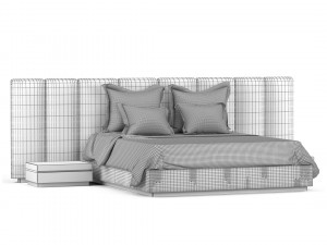 fendi casa bed Modelo 3D