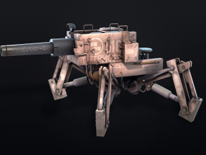 post apocalyptic tank Modèle 3D