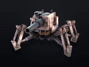 post apocalyptic tank 3D-Modell