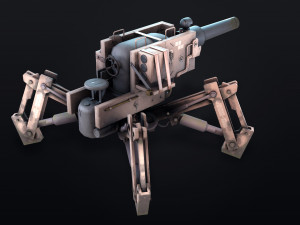 post apocalyptic tank 3D-Modell
