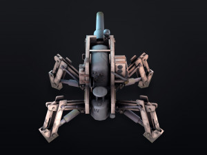 post apocalyptic tank 3D-Modell