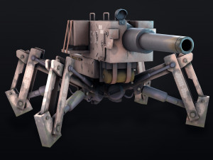 post apocalyptic tank 3D-Modell