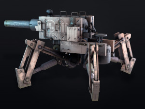 post apocalyptic tank 3D-Modell