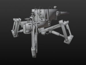 post apocalyptic tank 3D-Modell