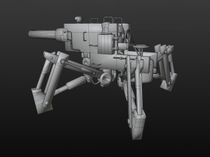 post apocalyptic tank 3D-Modell