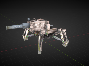 post apocalyptic tank 3D-Modell