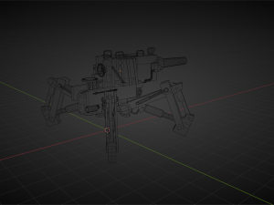 post apocalyptic tank 3D-Modell