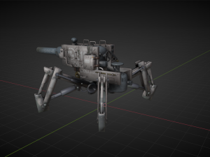 post apocalyptic tank 3D-Modell
