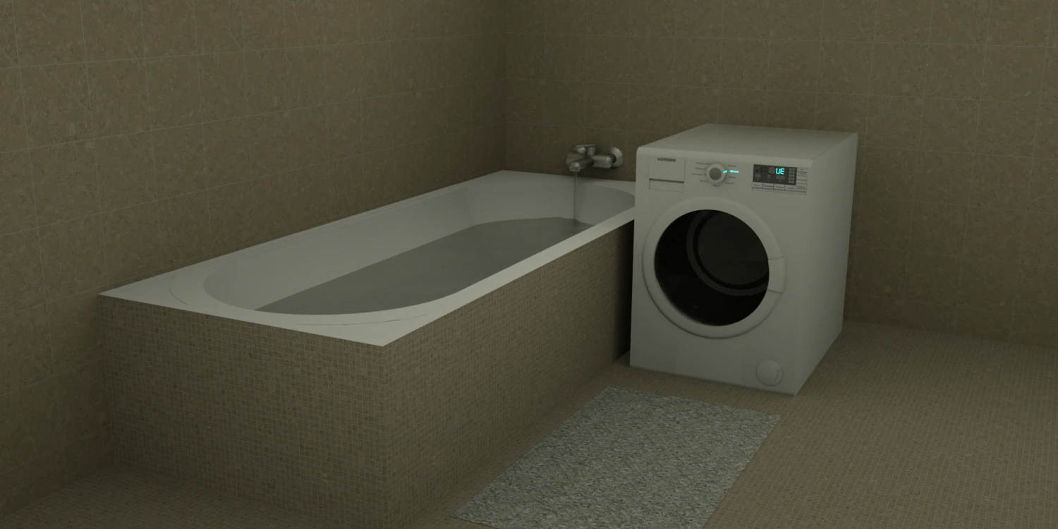 washing machine 3D Model .c4d .max .obj .3ds .fbx .stl .blend 