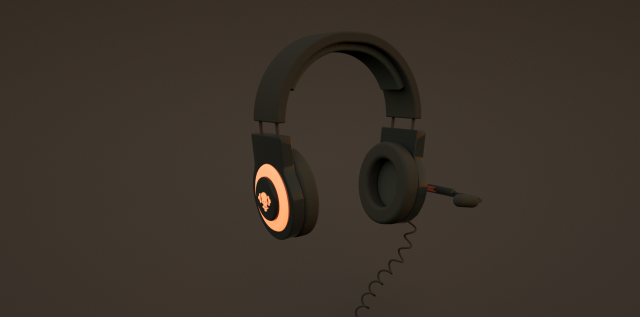 headphones 3D 모델 .c4d .max .obj .3ds .fbx .stl .blend 