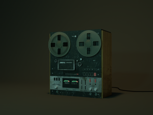 ussr tape recorder mayak 001 3D Model