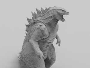 godzilla gojira Model Cetak 3D