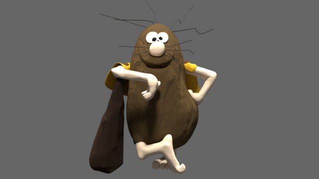captain caveman - capito caverna 3D printmodel .c4d .max .obj .3ds .fbx .stl .blend 